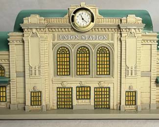 Hawthorne Village Union Station with Working Clock and COA