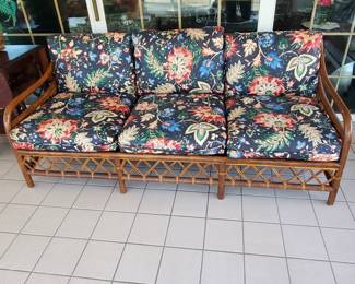 Rattan sofa...