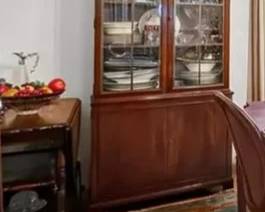 China Cabinet and Tea cart