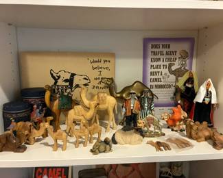 Large selection of camel collectibles