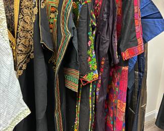 Beautiful selection of embroidered throbes / abayas 