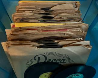 Vintage vinyl records