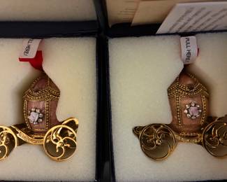 Kingspoint Faberge Style Eggs- pigeon egg carriages