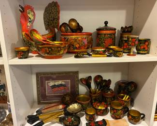 Khokhloma folk art decor