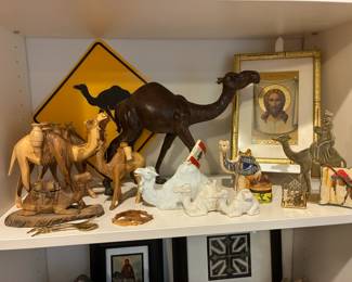 Large selection of camel collectibles