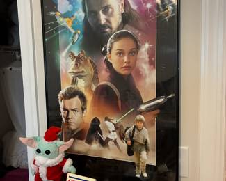 Star Wars The Phantom Menace framed poster