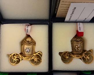 Kingspoint Faberge Style Eggs- pigeon egg carriages