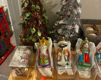 Kurt Adler Polonaise Collection Russian hand-blown glass Christmas ornaments