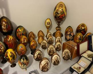 Orthodox hand painted eggs