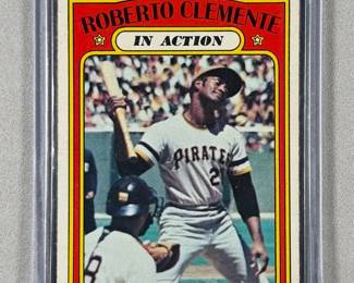Roberto Clemente 1972 Topps In Action 310.