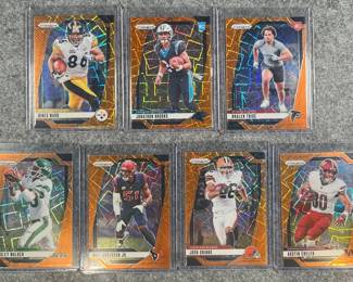 2024 Panini Prizm Orange Laser Lot 7.