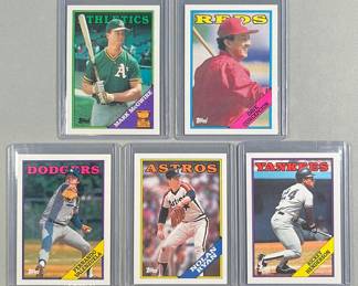 1988 Topps MLB Stars. McGuire Rookie Gold Cup 580, Concepcion, Velenzuela, Ryan, Henderson