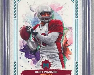 Kurt Warner 2024 Topps Motif. Aqua SSP Numbered 2 of 10.