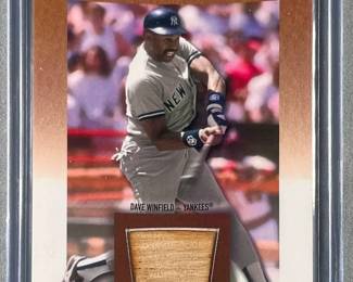 Dave Winfield 2001 Upper Deck Heroes of the Game. Game used Bat BDW.