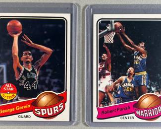 George Gervin 1 and Robert Parrish  92. 1979 Topps.