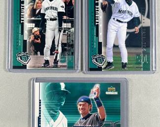 Ichiro Suzuki 2001 Upper Deck Tribute to 51 I17, I23, and I6.