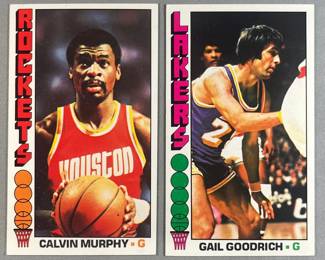 Calvin Murphy 44 and Gail Goodrich 125 Tall Boy  1976 Topps.