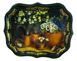 Painted Ian Logan tray