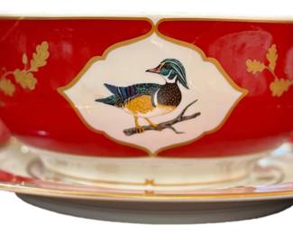 Lynn Chase Winter Birds bowls