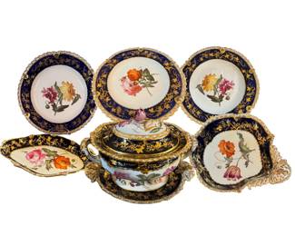 c. 1820 Coalport Dessert Set
