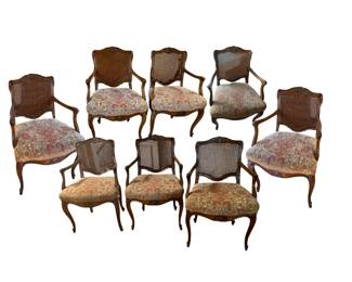 Set of 8 dining chairs