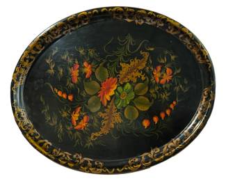 Antique tole tray