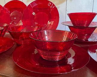 Murano Swirl Bowls and Plates