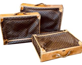 Vintage Louis Vuitton suitcases