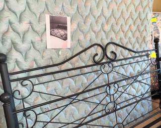 King and queen bed frame and mattress 