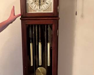 2 grandfather clocks