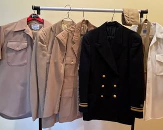 Collection of Vintage NavalStyle Uniforms