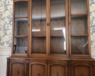 Drexel Triune China Hutch Vintage Elegance, MidCentury Modern