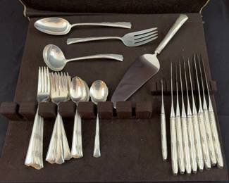 02 Gorham 8 Piece Stering Silver Dining Set