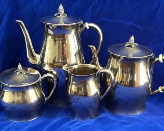 01 Tuttle Sterling Paul Revere Sterling Silver 4 Piece Tea Set