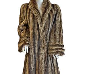 A Vintage Raccoon Fur Coat
