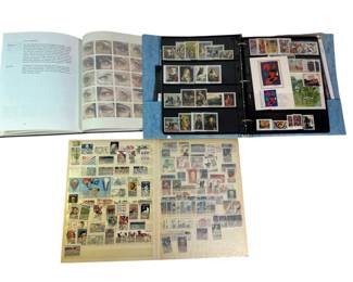 Collection of Vintage Stamps Books
