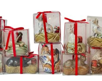 Collection of Chinese Zodiac Animal Figurines
