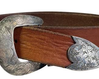 DALE HARRIS Santa Fe Southwestern Sterling Silver Belt
