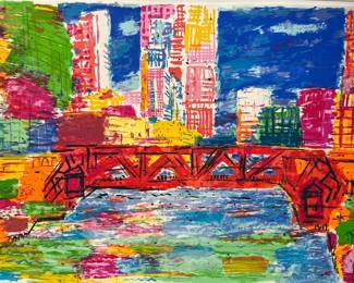 A WILLY RAMOS Serigraph, Chicago River
