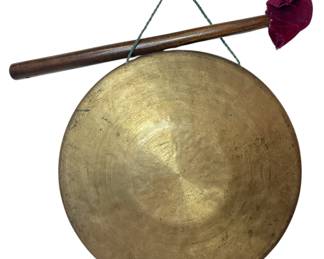 A Chinese Brass Gong
