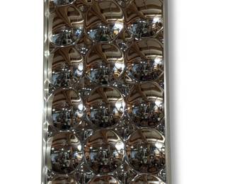 Mid Century Chrome Bubble Mirror

