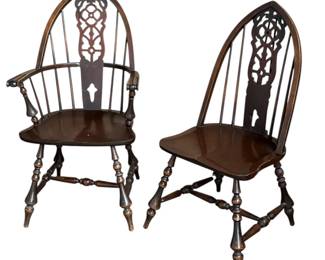 ELGIN A. SIMONDS His & Hers Windsor Chairs
