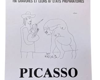 A Picasso Poster Print, 1970-1972 Exhibition
