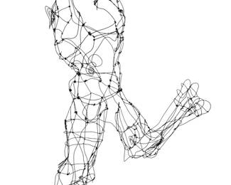 Abstract Wire Sculpture, IMO THAI VARICK
