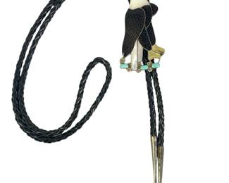 A BERNICE LEEKITY ZUNI Bolo Tie
