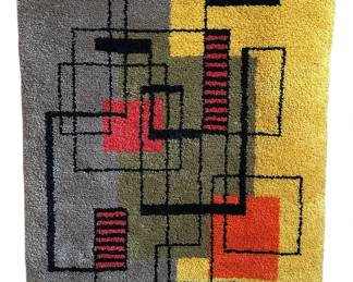 After IRENE RICE PEREIRA "Composition" Wool Tapestry/Rug
