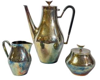 Mid Century 1950's "Denmark" JOHN PRIP for REED & BARTON Coffee Service Set
