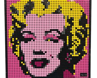 An ANDY WARHOL Marilyn Monroe Lego Sculpture
