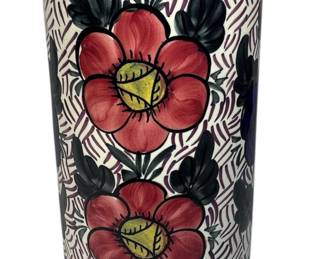 A Large Vintage Ceramic Floral Umbrella Holder
