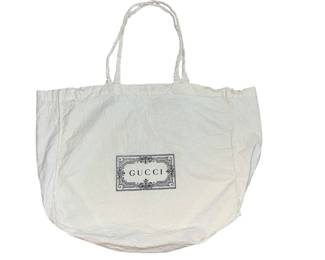 A GUCCI Canvas Monogram Tote Bag
